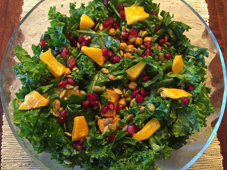 Colorful Spring Kale Salad