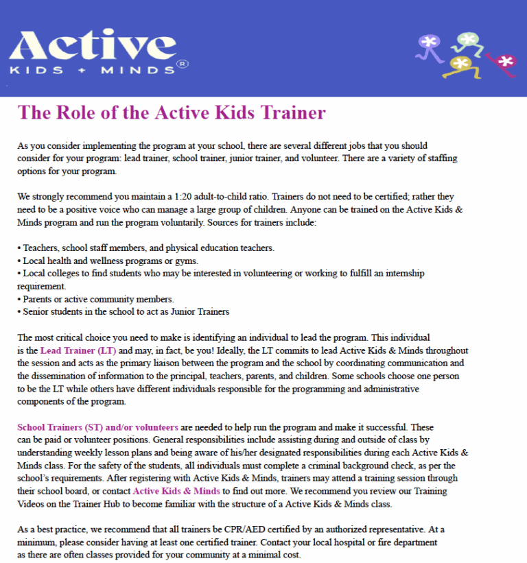 <p>The. Role of Trainers</p>